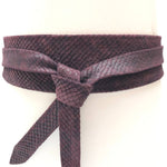 Wrap Belt - Plum PythonADA Collection Beltsbelt