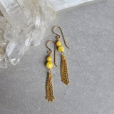 Yellow Opal Drops #1500James & JezebelleEARRINGS