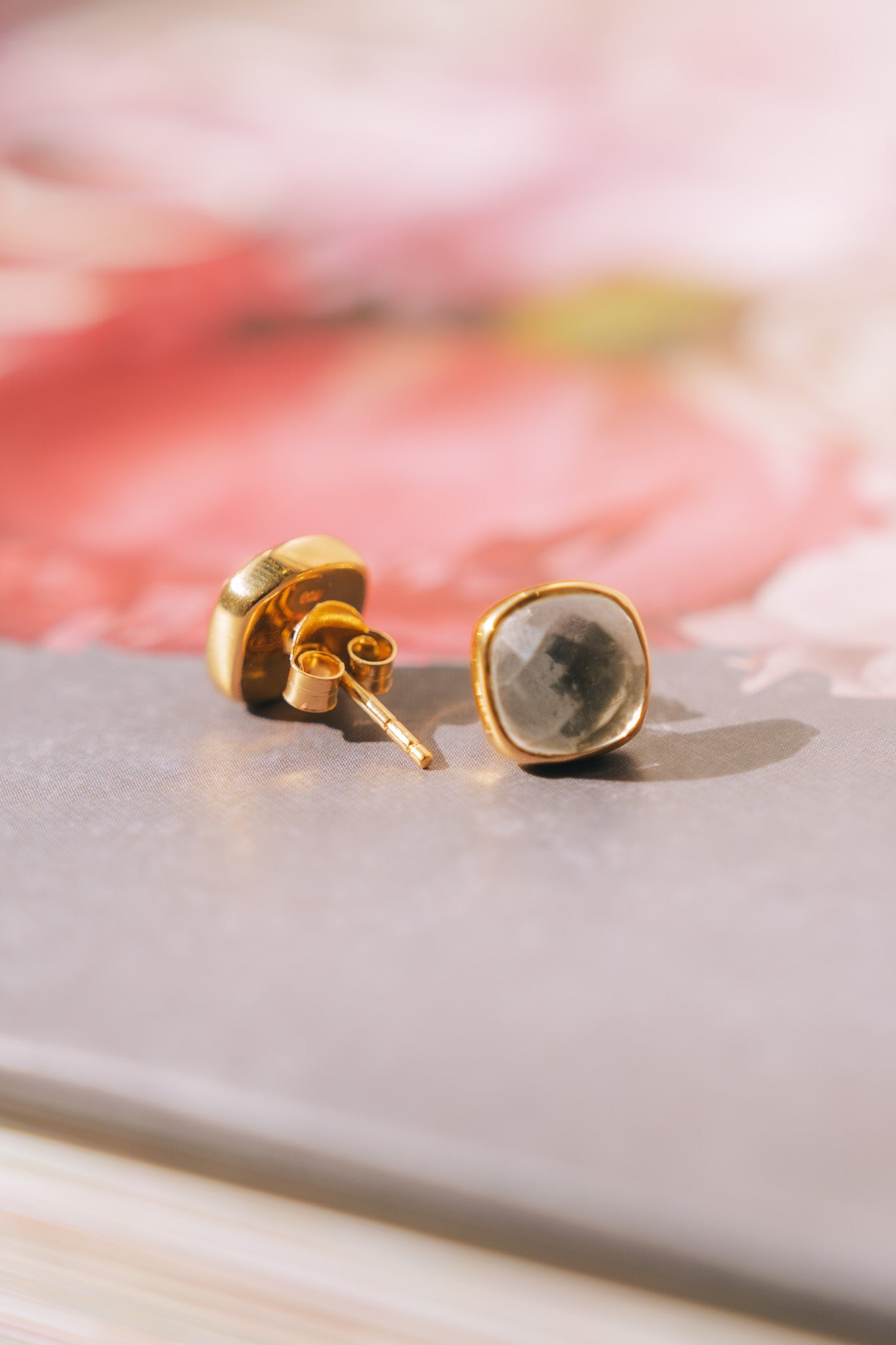 Cushion Studs: 24K Gold Vermeil (8 Colors)TreisiEarrings