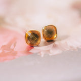 Cushion Studs: 24K Gold Vermeil (8 Colors)TreisiEarrings