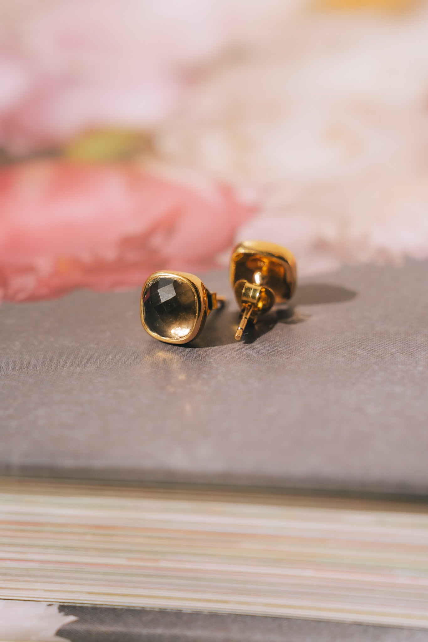 Cushion Studs: 24K Gold Vermeil (8 Colors)TreisiEarrings