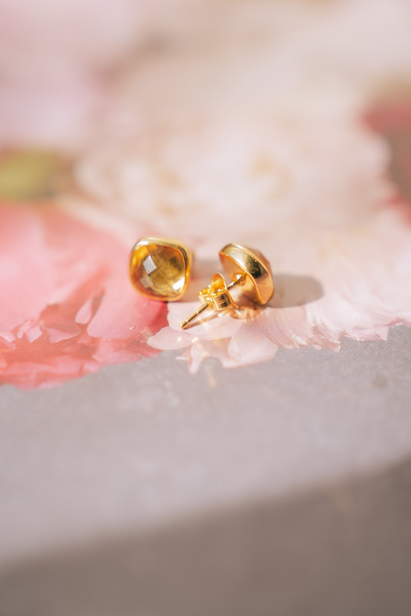 Cushion Studs: 24K Gold Vermeil (8 Colors)TreisiEarrings