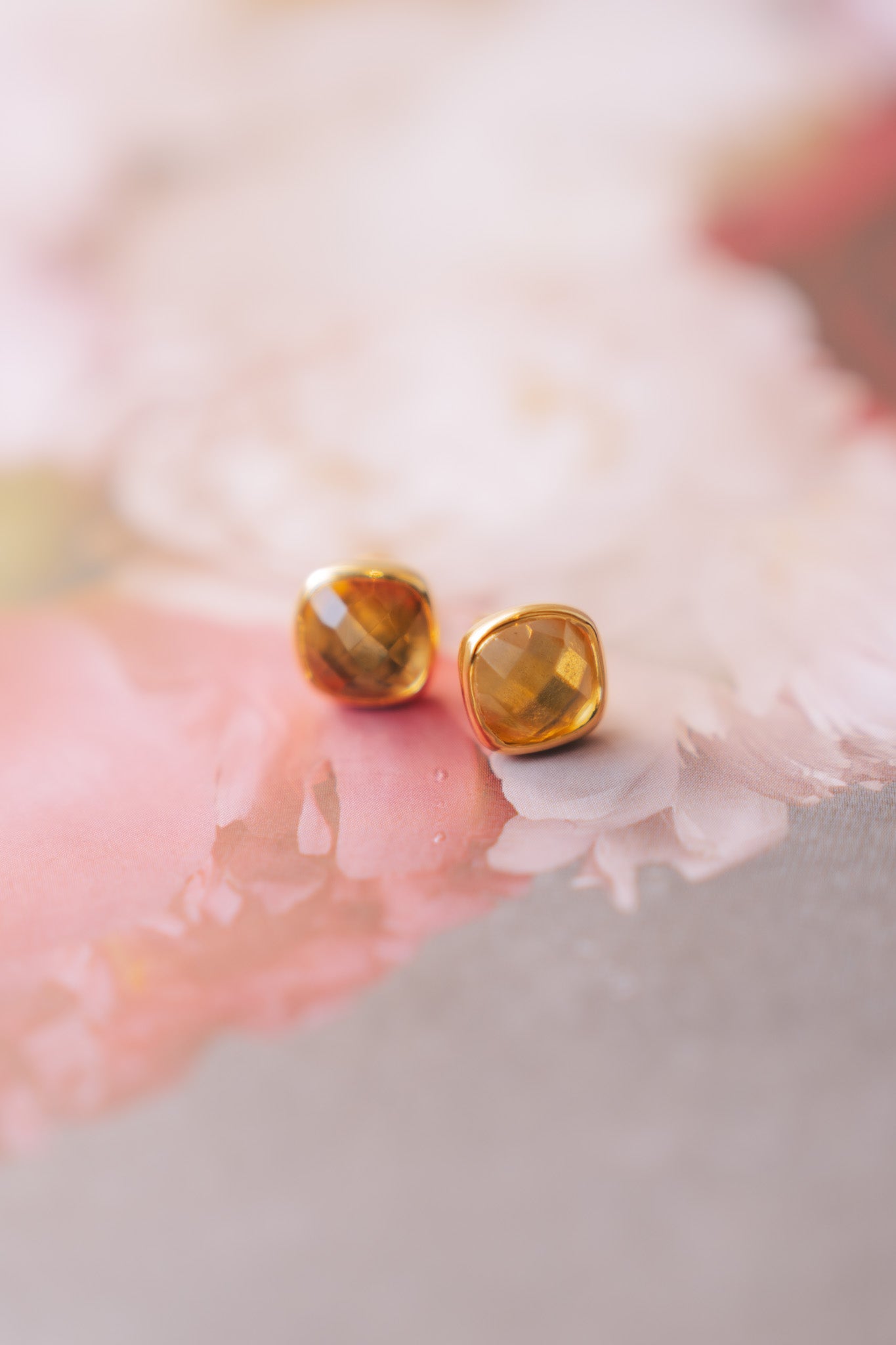 Cushion Studs: 24K Gold Vermeil (8 Colors)TreisiEarrings