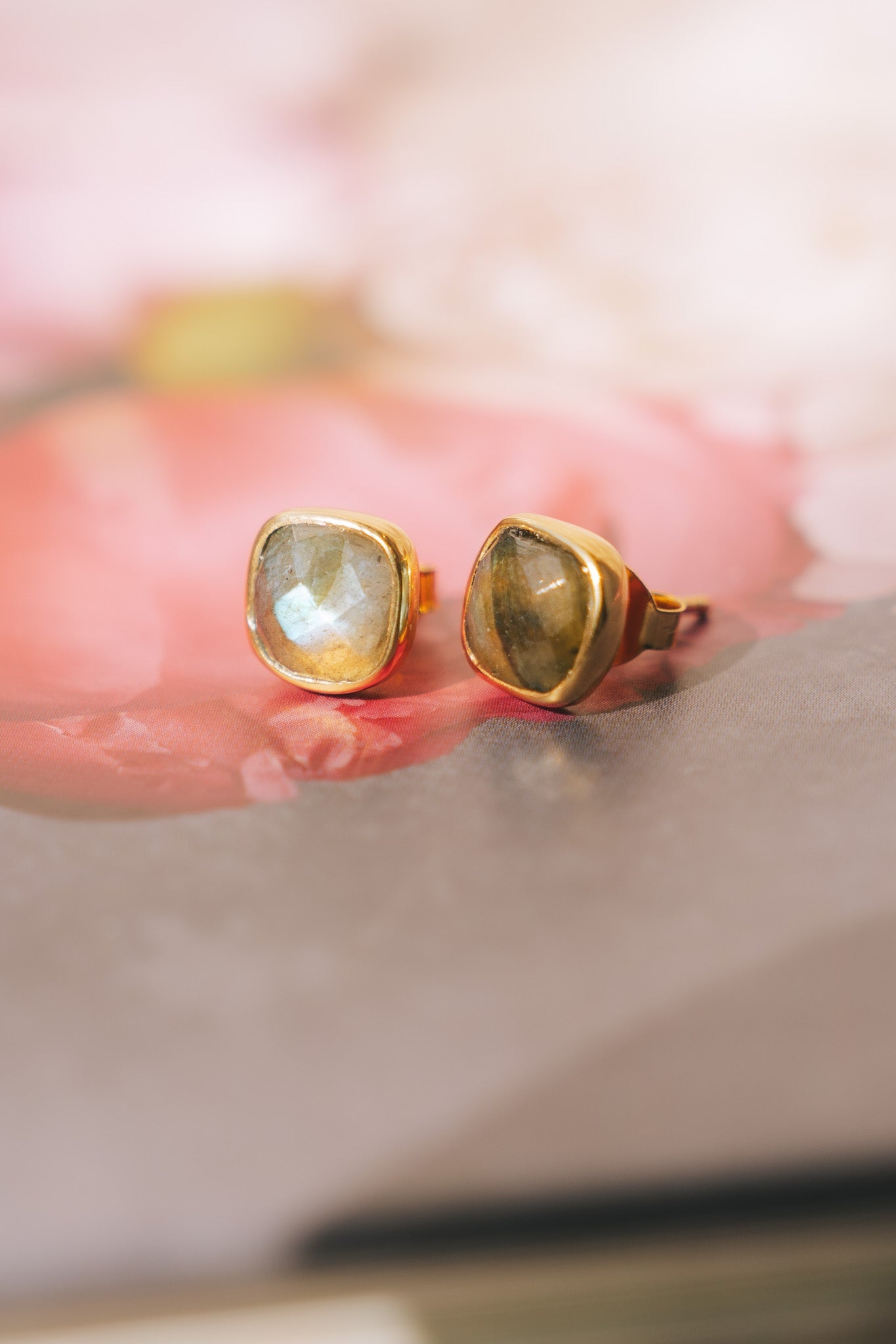 Cushion Studs: 24K Gold Vermeil (8 Colors)TreisiEarrings