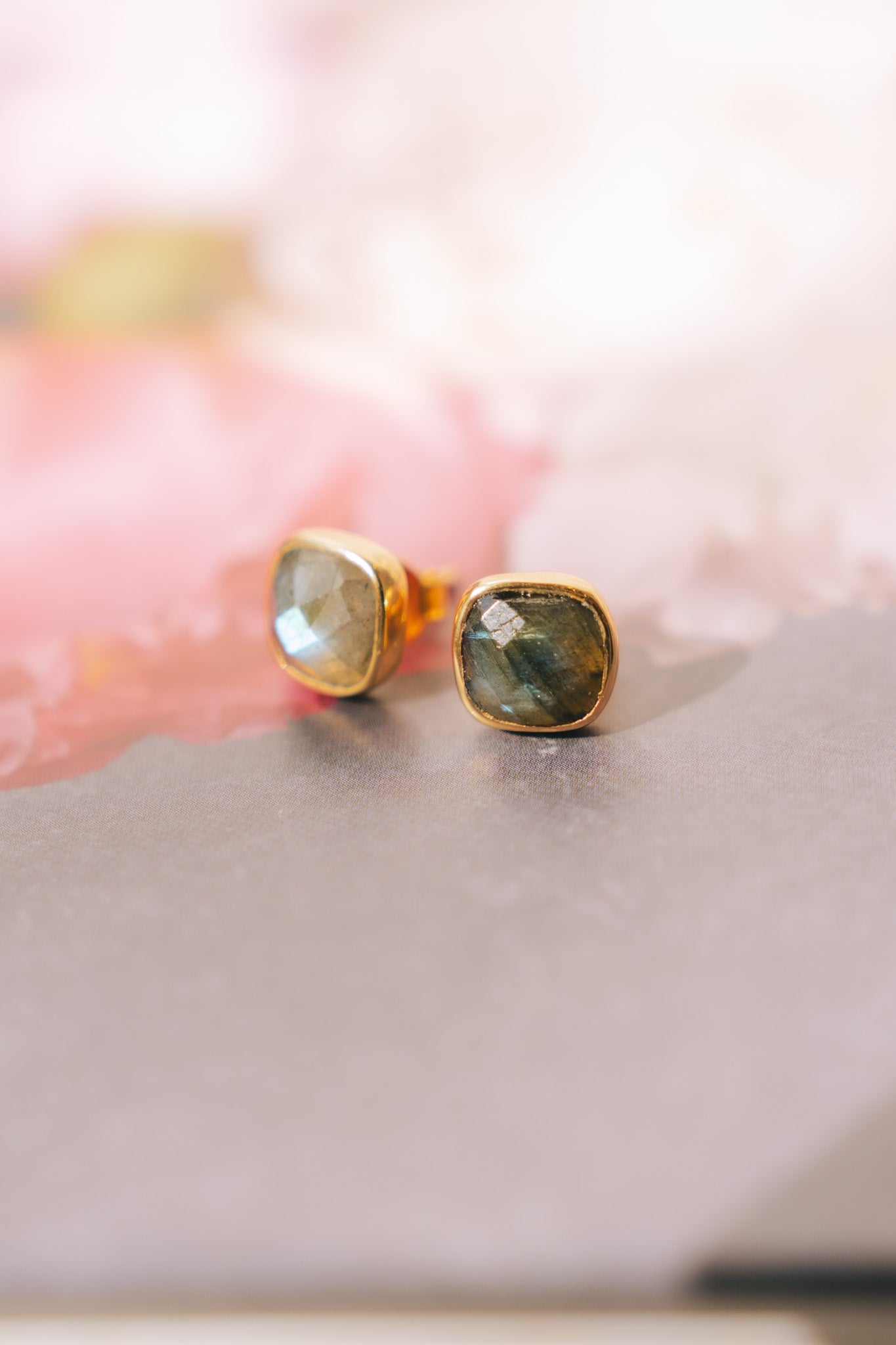 Cushion Studs: 24K Gold Vermeil (8 Colors)TreisiEarrings