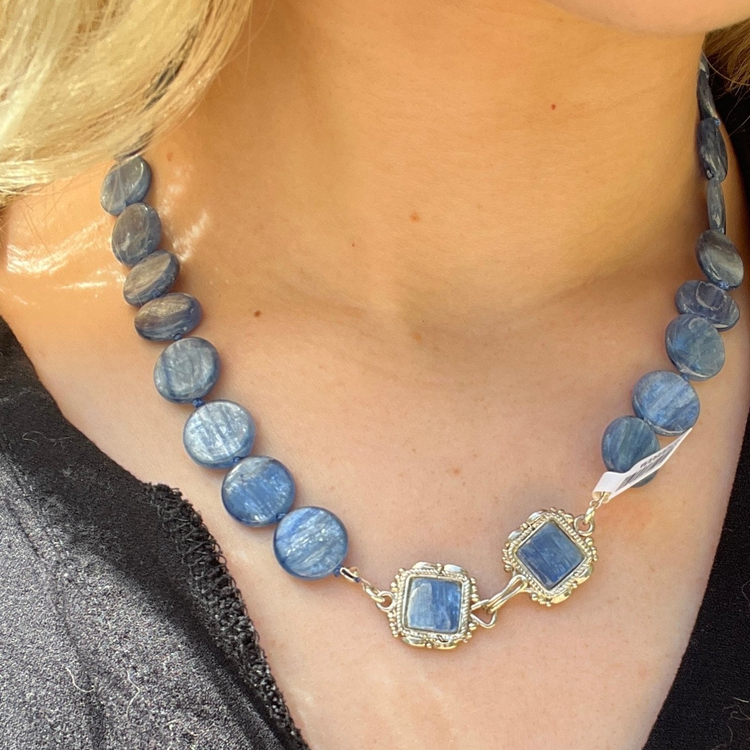 Kyanite and Mother of Pearl NecklaceDebra PyeattNecklace